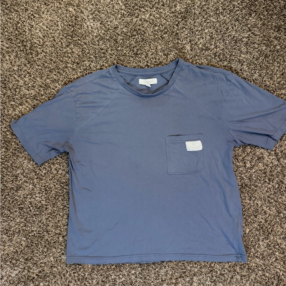 Casual Standard Cloth Blue Short Sleeve